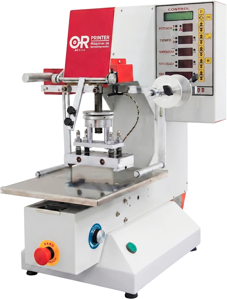 OR Printer 5020 Prensa de Hot Stamping Semiautomática Bandeja Automática